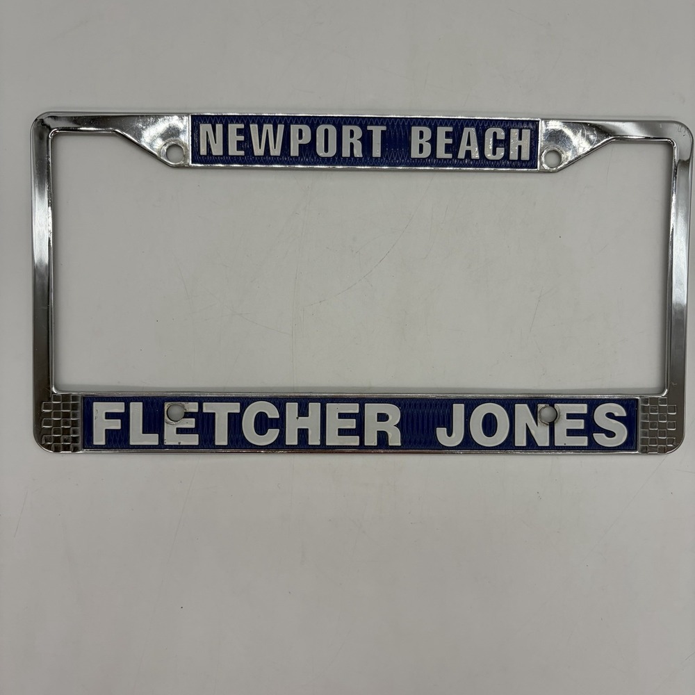 Fletcher Jones Mercedes Newport Beach CA Car Dealer Metal License Plate Frame
